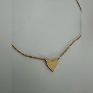 Gold Heart Pendant Necklace